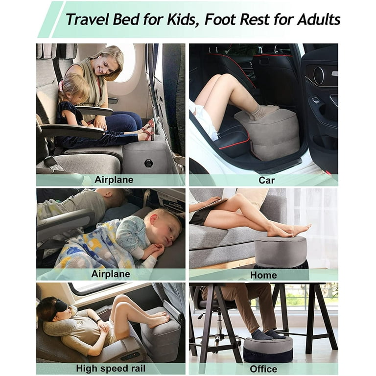Airplane Pillow Feet Betus DREAMER COMFORT Inflatable Foot Rest