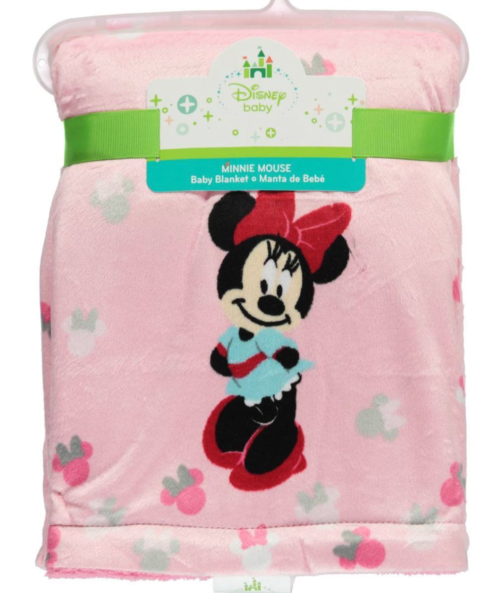 Disney Minnie Mouse Printed Velboa Baby Blanket - Walmart.com