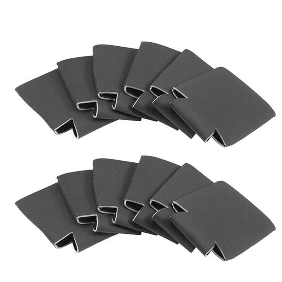 12 pcs Beer Coke Cup Sleeves Bottle Sleeves Foldable Can Sleeves Protective Sleeves,Can Sleeves for Standard Cans Blank Beer Coolers