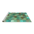 thumbnail image 2 of Ahgly Company Machine Washable Indoor Rectangle Southwestern Turquoise Blue Country Area Rugs, 2' x 5', 2 of 4