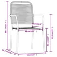 thumbnail image 4 of vidaXL 5 Piece Garden Dining Set Black, 4 of 4