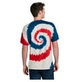 thumbnail image 2 of Port & Company Men's Tie-Dye Cotton Short Sleeve T-Shirt USA Rainbow 4X-Large, 2 of 3