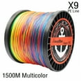 thumbnail image 2 of S9 Braid Line 9Strands Braided Fishing Line 1500m PE Multicolor Strong Strength Fishing Braid 20LB-200LB Carp Fishing Accessory MULTI 9X 1500M 170LB, 2 of 6