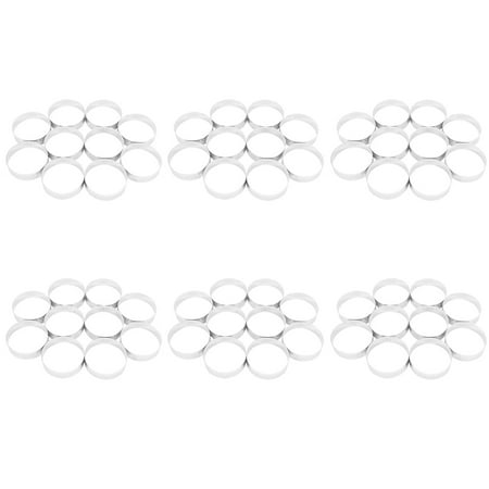 

10 Pcs Circular Stainless Steel Tart Ring Tower Pie Cake Mould