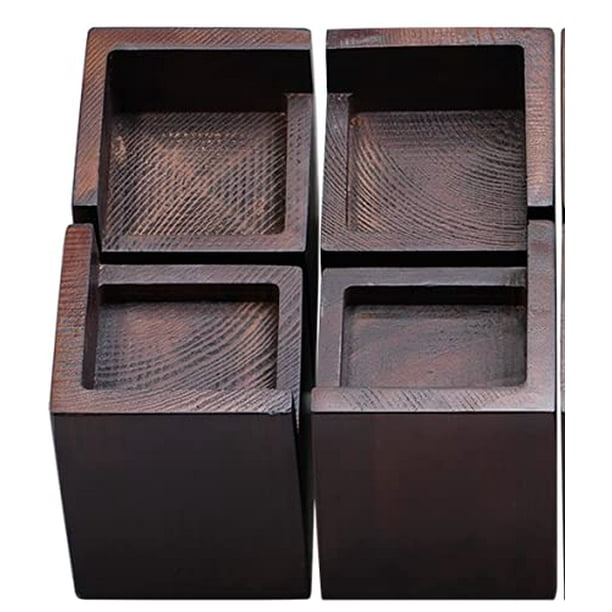 FASONLA Bed Risers (Set of 4) Furniture Risers Lifts Height 3", Solid
