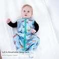thumbnail image 3 of LollyBanks 0.5 TOG Cotton Baby Sleep Sack, 2-Way Zipper, Wearable Blanket, Plane Bear Print, 3 of 5