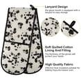 thumbnail image 4 of Dailycode Double Sided Oven Mitt with Loop Heat Resistant Kitchen Long Potholders 7" x 35" Black Cow Spots, 4 of 6