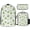 Color-4, variant on Green Music Icon Seamless Pattern Backpack Bookbag Students Bags S Rucksack Lunch Bag Pen Bag Three-Piece Set