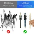 thumbnail image 4 of 3 Pack Upgraded Pen Holder, Adhesive Pencil Pen Holder for Desk & Wall, Marker Holder, Pencil Holder, Pen Holder for Clipboard, Teacher Supplies for Classroom and  Desk Organizer Accessories, 4 of 7