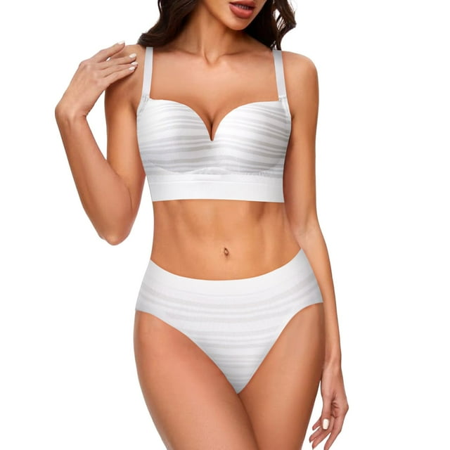 TSADFHJI Women's Wireless Bra with Seamless Smooth Comfort Wirefree T Shirt Bra Women Bras 2 Piece Bras Bras for Women Role Play Women's Bras Corset White XXL