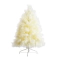 thumbnail image 2 of Nearly Natural Artificial Pampas Grass Christmas Tree - 4' - Cream - Unlit, 2 of 9