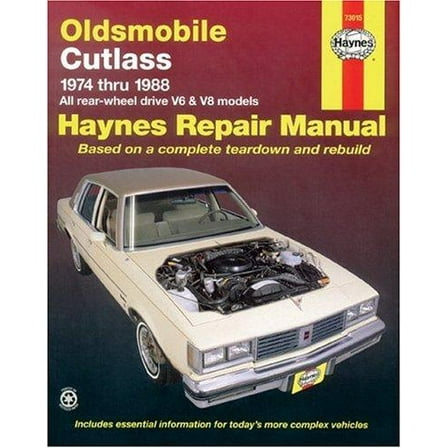 Haynes Oldsmobile Cutlass (74 - 88) Repair Manual (73015)