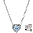thumbnail image 1 of COLLAR PANDORA CORAZON ELEVADO AZUL + KIT DE REGALO, 1 of 4