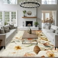 thumbnail image 3 of Large Area Rugs for Living Room Bedroom, Vintage Floral 8'x10' Rug Washable Carpet Runner Indoor Outdoor, Spring Flowers Eucalyptus Leaves Mushrooms Non Slip Floor Mats Rug for Kitchen, Patio, 3 of 8