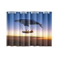 thumbnail image 1 of BSDHOME Boat Window Curtain Kitchen Curtain 26x39 inches (Two Pieces), 1 of 3
