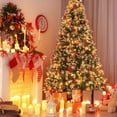 thumbnail image 2 of Huloretions Prelit Artificial Christmas Tree with Pine Cones,Full Hinged Branch Tips,Pre-Lit Xmas Tree for Xmas Decoration, 2 of 6