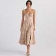 thumbnail image 1 of Bustier Midriff Taille Shaper Robe Confortable Bustier Slim Bodycon Élégant une Ligne d'Été Haute Parti Robe Midi, 1 of 7