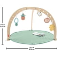 thumbnail image 5 of Fisher-Price Wood Baby Playmat Lay & Play Deluxe Activity Gym with Wooden Frame & Tummy Time Sensory Toys for Newborns 0+ Months, 5 of 6