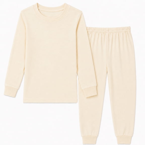 Rimyaw Toddlers Pajamas Sets Boys Girls 2-Piece Sleepwear Set Cotton Long Sleeve Casual Clothes 3T