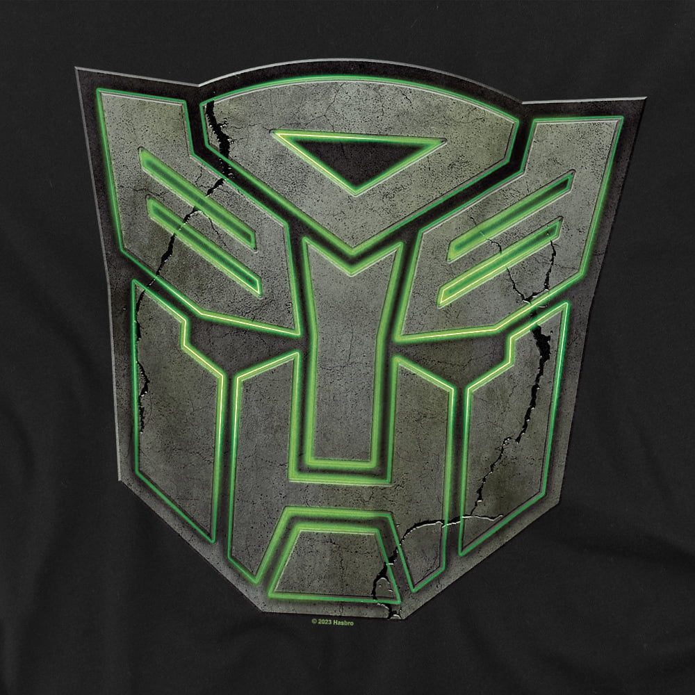 Transformers T-Shirt Glowing Autobot Logo Unisex Graphic Tee for Men & Women