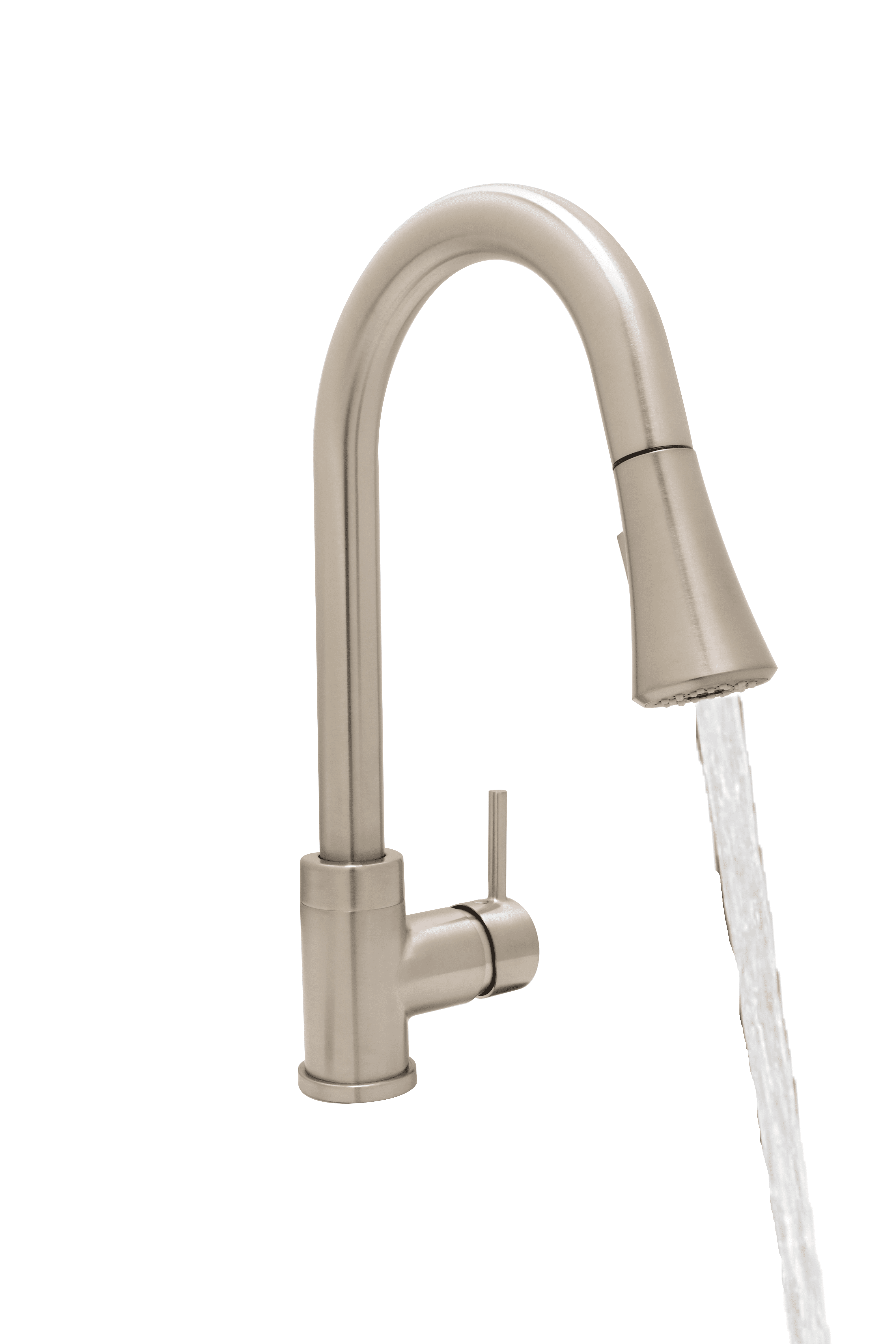 PVD Satin Nickel HB Pull down Kitchen Faucet