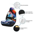 thumbnail image 6 of Yiaed Abstract Cubist Printer Print Car Seat Covers,Universal Auto Seats Protector Fits for Car,SUV Sedan,Truck,Automotive Seat Covers & Accessories-2 PCS, 6 of 9