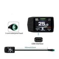 thumbnail image 2 of Electric Bike KT-TF01U LCD Display Meter 24V 36V 48V Waterproof Connection Plug Ebike Intelligent D, 2 of 5