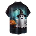 thumbnail image 5 of LIIPEE Halloween Graphic Shirt For Men Short Sleeve Turn Down Collar Button Up Shirts Male Comfortable Breathable Party Tops,XXXXL, 5 of 5