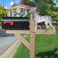 thumbnail image 6 of Designocracy MA98122S-18 18 in. Dog Wooden Custom House Number Sign Decor, 6 of 7