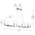 thumbnail image 5 of Kichler Lighting - Harpin - 8 Light Oval Chandelier-8.75 Inch Tall and 16.25, 5 of 7