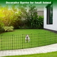 thumbnail image 5 of 23.2" (H) x 10FT (L) Metal Decorative Garden Fence Outdoor Patio Barrier Raised Black, 5 of 6