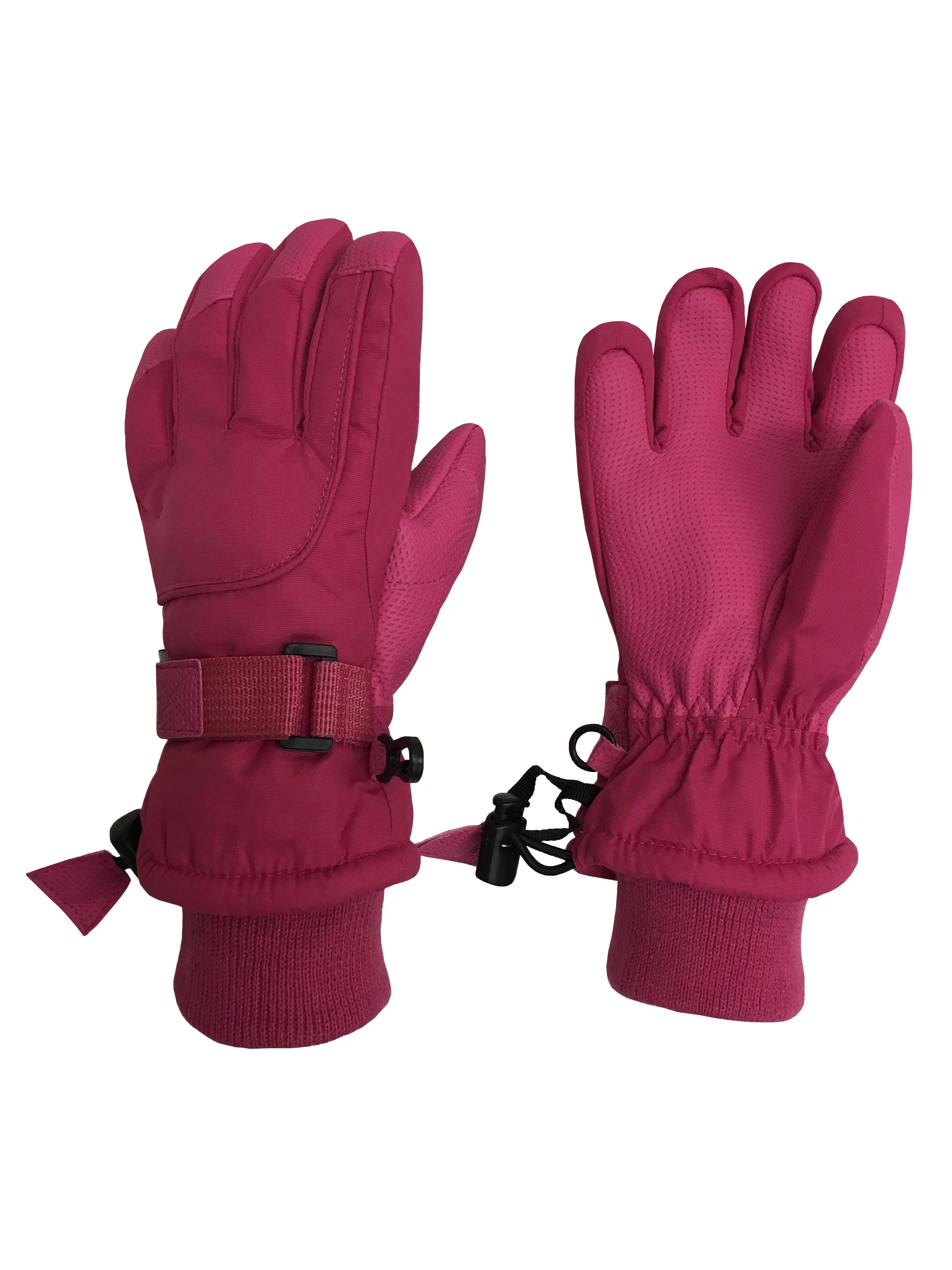 NIce Caps Kids 100 Gram Thinsulate Extreme Cold Weather Waterproof Mittens