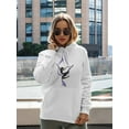 thumbnail image 2 of Silhouette Female Aerial Dancer  Hoodie Women -Image by Shutterstock, Female XX-Large, 2 of 4