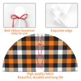 thumbnail image 4 of Yiaed Orange Plaid Print Christmas Tree Skirt , Tree SkirtsTree Mat for Christmas Winter Holiday Indoor Decorations-36", 4 of 7