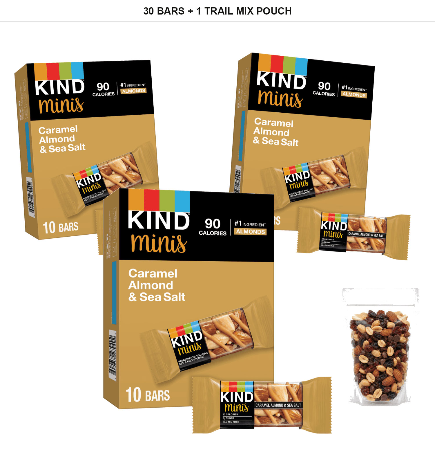 BE-KIND Minis 200本 KIND, Minis Variety Pack, 32 count, 100-calorie snack - Walmart.com