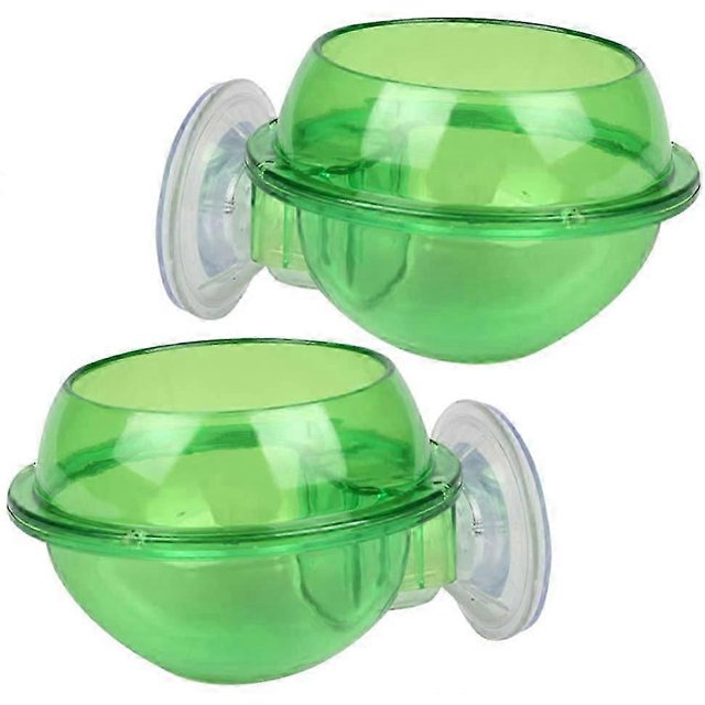 2PCS Suction Cup Reptile Feeder Anti-Escape Reptile Food Bowl For Tortoise Gecko Snakes