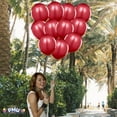 thumbnail image 5 of PMU Balloons 11 Inch PartyTex Crystal Burgundy Latex Pkg/25, 5 of 7