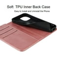 thumbnail image 6 of for iPhone 14 Pro Case,iPhone 14 Pro Wallet Folio Phone Case with Card Holder 6.1 Inch,Premium PU Leather Magnetic Full Protection Shockproof Phone Case for Women & Men 5G 2022 -Rose Gold, 6 of 13