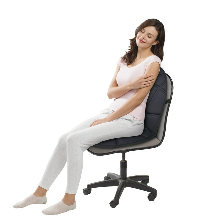 Health Touch Massage Seat Topper with Heat, Vibration Massager, Back, Lumbar and Thigh Relaxation - Walmart.com Health Touch Massage Seat Topper with Heat, Vibration Massager, Back, Lumbar and Thigh Relaxation - Walmart.com