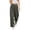 Blackish Green, variant on Women's Plus Size Linen Cotton Wide Leg Pants, High Waisted Pleated Draped Trousers, Breathable Loose Fit Casual Palazzo Pants for Resort and Vacation Black XXL
