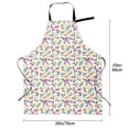 thumbnail image 5 of Lsque Cute Flower Waterproof Apron Chef Aprons for Men Heavy Duty Chemical Work Apron Extra Long Grilling Aprons with Adjustable Bib Apron, 5 of 9