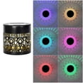 thumbnail image 5 of Naittoop Decorative Solar Wall Light Metal Outdoor Step Lamp Waterproof Garden Fence Light Patio Backyard Decor Solar Powered Multicolor, 5 of 8