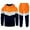 Orange, variant on ibiyuan Walking Suits for Men Long Sleeve Set Causal Autumn Winter Hoodie Tracksuit Sweatsuit Set Hooded Athletic Tracksuit Regular Fit Jacquard Jogging Suit Set Tracksuits Sportwear Set,White