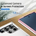 thumbnail image 6 of for Samsung Galaxy S25 Ultra Case, Slim Fit Military Grade Drop Tested Dual Layer Shockproof Case with 360 Ring Holder Kickstand Protective Rugged Car Magnetic Non-Slip Phone Case,White+Pink, 6 of 9