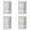 White 4PCS, variant on Blank Planning Checklist List To Do List Memo Board Detachable Message Board Plastic Checklist Reusable Chore List Slider Personal Calendar Planner