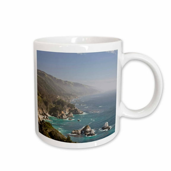 3drose, California Big Sur Coastline - Us05 Jgs0331 - Jim Goldstein, 15oz Mug