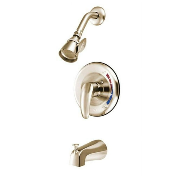 Kingston Brass KB6658LL 6.63 in. Tub & Shower Faucet, Brushed Nickel