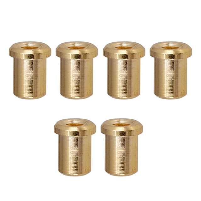 6 Piezas de Montaje de Guitarra Férulas Botón Accesorio de Repuesto de Guitarra Eléctrica Oro 0,28x0,33 Pulgadas