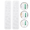 thumbnail image 2 of Miangastore 2pcs Silicone Bookmark Molds for Resin Casting Handmade Crafts for Artists White Practical Design, 2 of 8