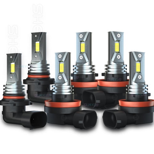 LED Headlight   Fog Light Bulbs White Combo For Subaru Crosstrek 2016-2020